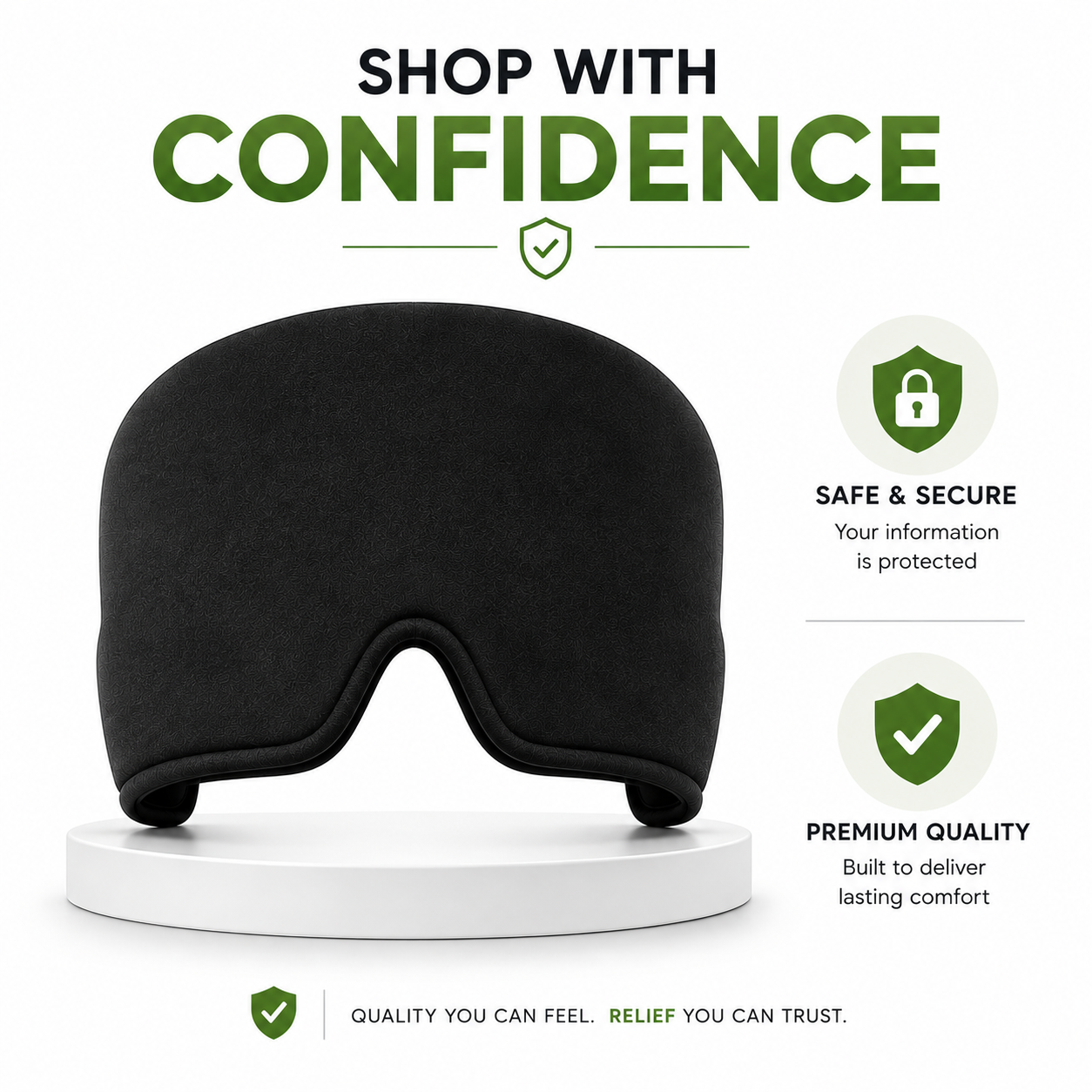Migraine Relief Cap – Hot & Cold Gel Headache Wrap