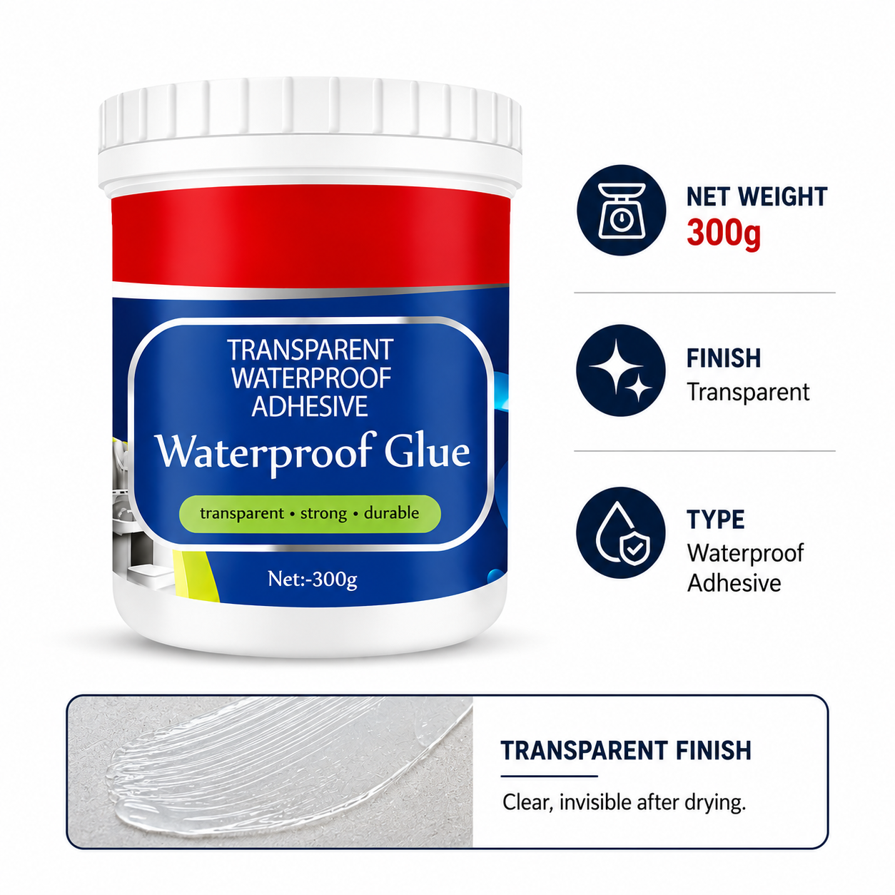 Transparent Waterproof Sealant – Leak & Crack Protection