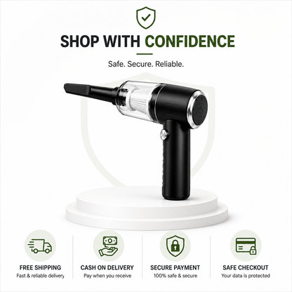 PowerClean™ Cordless Handheld Vacuum Cleaner – Portable 3-in-1 Cleaning & Air Blower