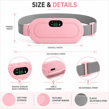 Cordless Heating Pad for Menstrual Cramps & Period Pain Relief