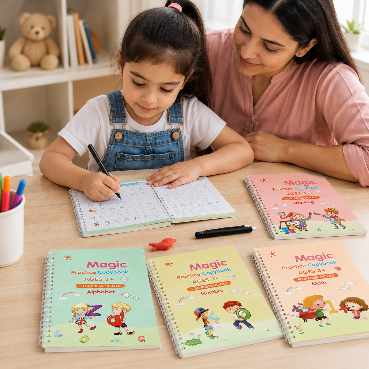 Magic Practice Copybook for Kids | Handwriting Learning Set
