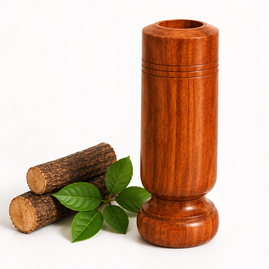 Natural Vijaysar Wooden Tumbler – Traditional Ayurvedic Wellness Cup