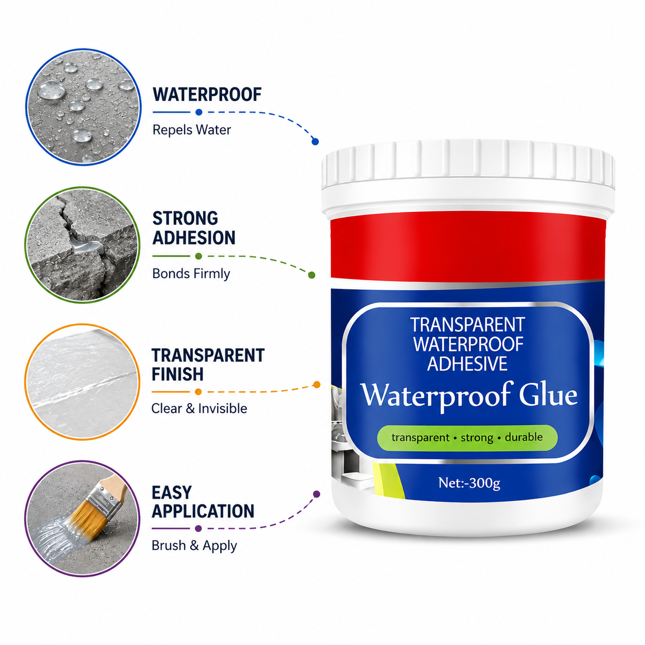 Transparent Waterproof Sealant – Leak & Crack Protection