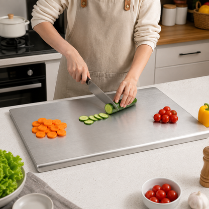 Stainless Steel Chopping Board – Hygienic, Durable & Dishwasher Safe
