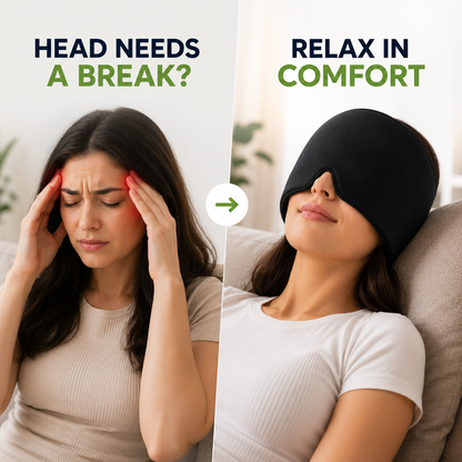 Migraine Relief Cap – Hot & Cold Gel Headache Wrap